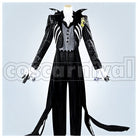 J. Graves Lost in the Book with Tim Burton's The Nightmare Before Christmas Halloween Cosplay cosplay costume from Disney Twisted-Wonderland Skully, front view 1