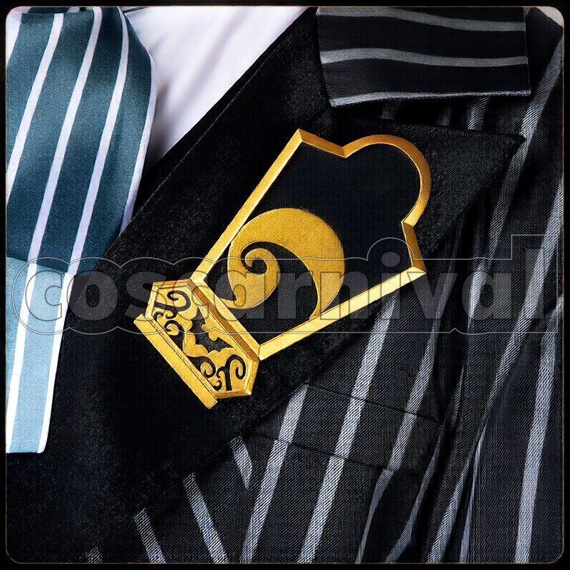 Clover Lost in the Book with Tim Burton's The Nightmare Before Christmas Halloween Cosplay cosplay costume from Disney Twisted-Wonderland Trey, accessory view 1