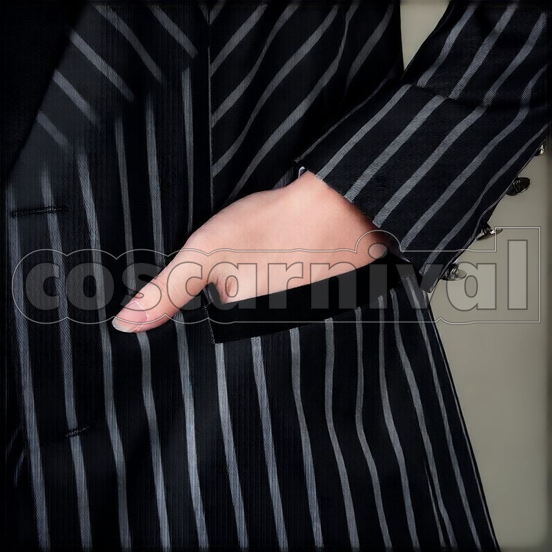Clover Lost in the Book with Tim Burton's The Nightmare Before Christmas Halloween Cosplay cosplay costume from Disney Twisted-Wonderland Trey, detail-3