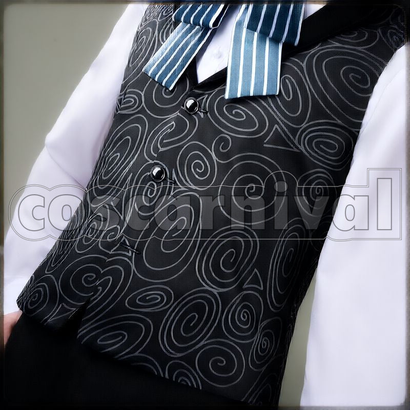 Clover Lost in the Book with Tim Burton's The Nightmare Before Christmas Halloween Cosplay cosplay costume from Disney Twisted-Wonderland Trey, detail-5