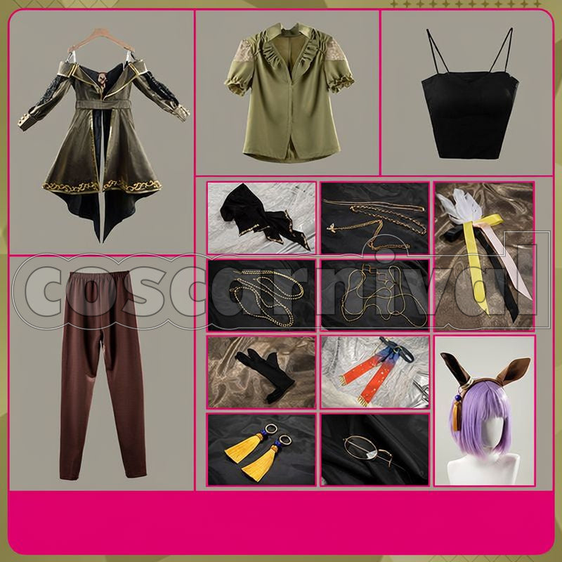 Agnes Tachyon Σ Experiment Cosplay cosplay costume from Umamusume: Pretty Derby, set view