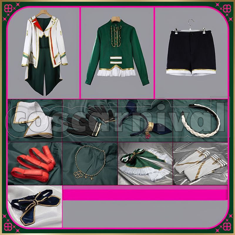 Cesario Race Outfit Cosplay cosplay costume from Umamusume: Pretty Derby, set view