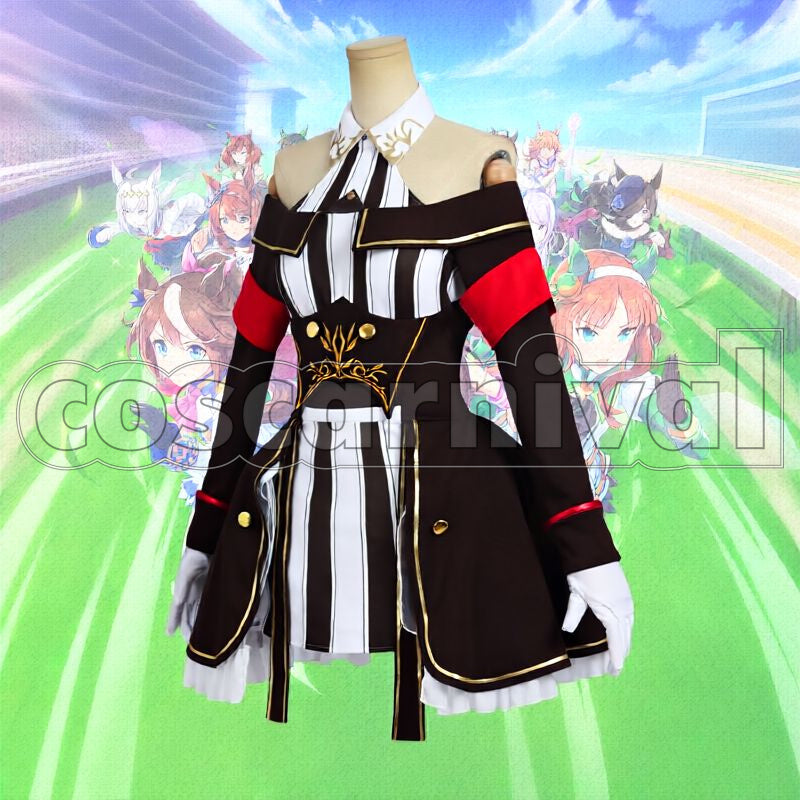 Curren Chan Race Outfit Cosplay cosplay costume from Umamusume: Pretty Derby, front view 3