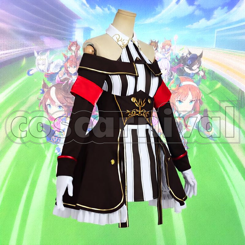 Curren Chan Race Outfit Cosplay cosplay costume from Umamusume: Pretty Derby, front view 4