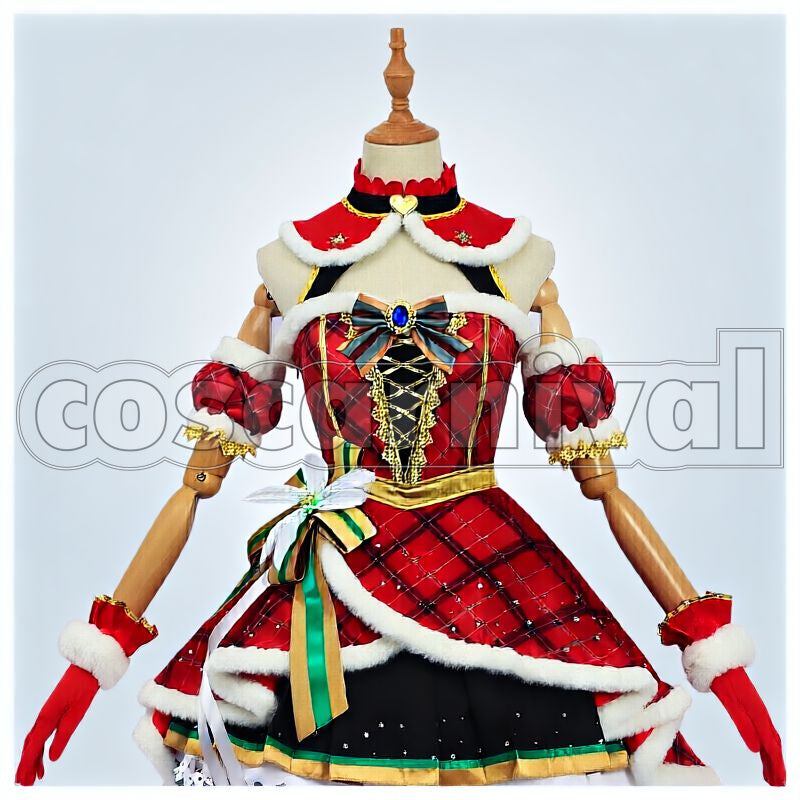 Daiwa Scarlet Nuit Étoilée de Scarlet Christmas Outfit Cosplay cosplay costume from Umamusume: Pretty Derby, front view 1