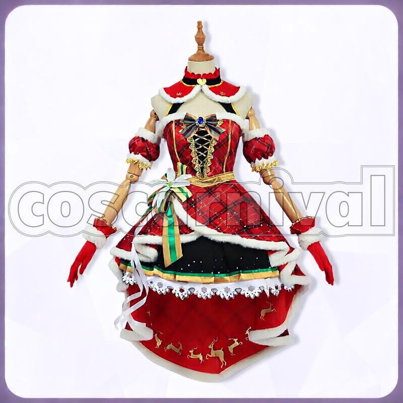 Daiwa Scarlet Nuit Étoilée de Scarlet Christmas Outfit Cosplay cosplay costume from Umamusume: Pretty Derby, front view 2