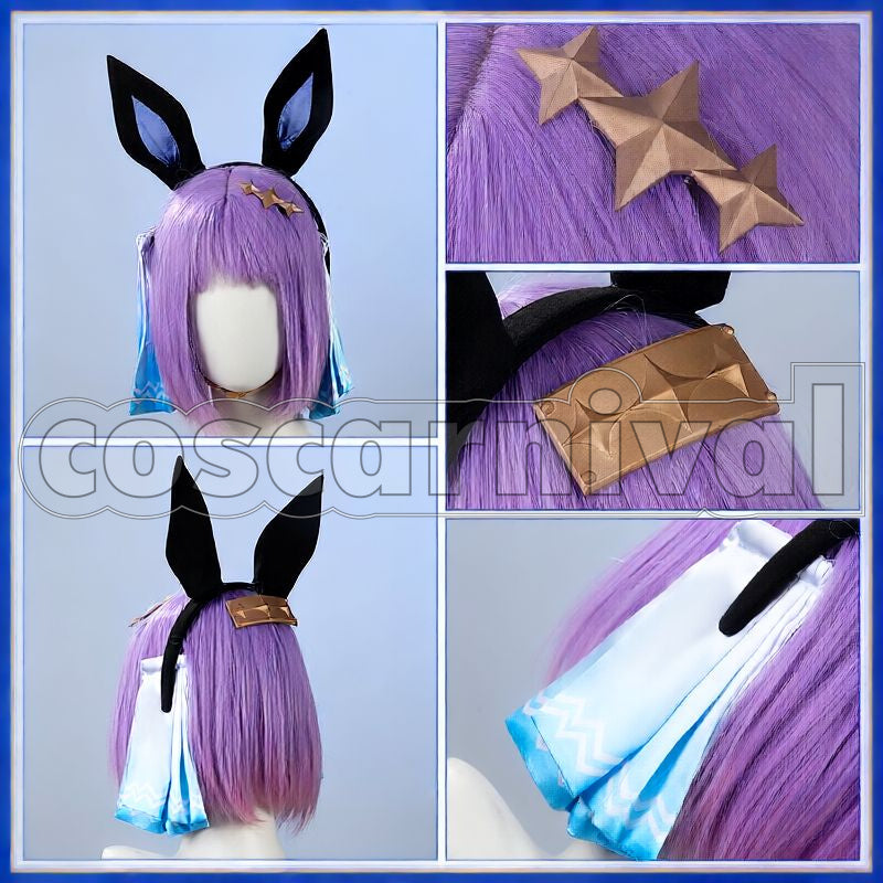 Daring Tact Race Outfit Cosplay cosplay costume from Umamusume: Pretty Derby, accessory set view