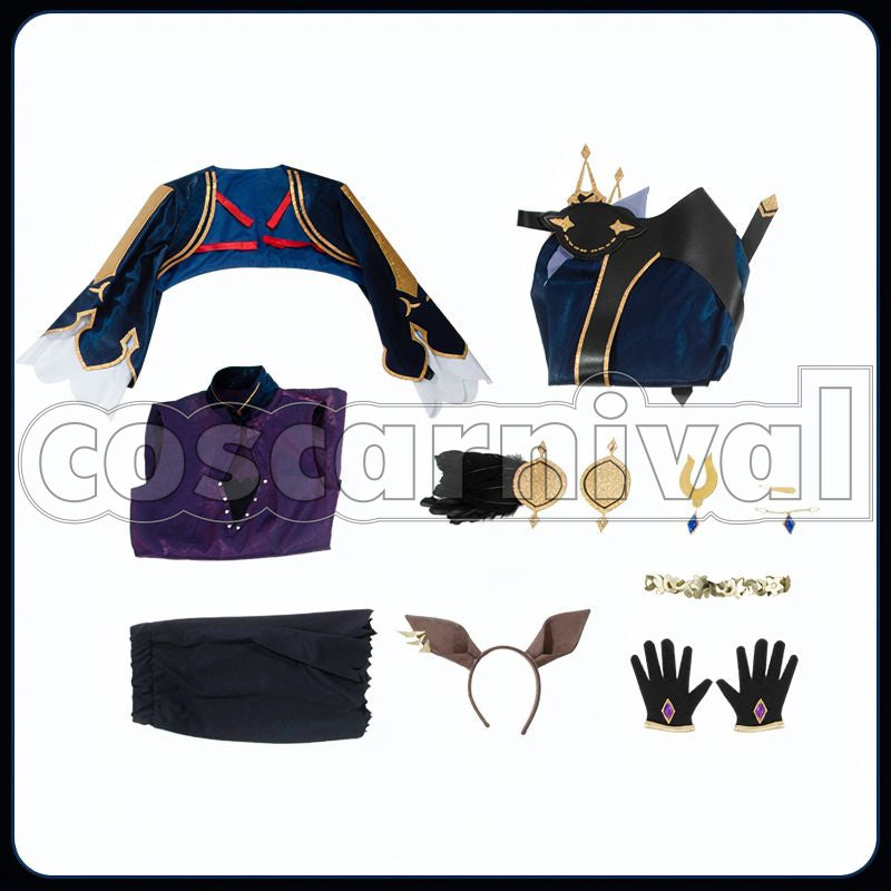 Duramente Race Outfit Cosplay cosplay costume from Umamusume: Pretty Derby, set view