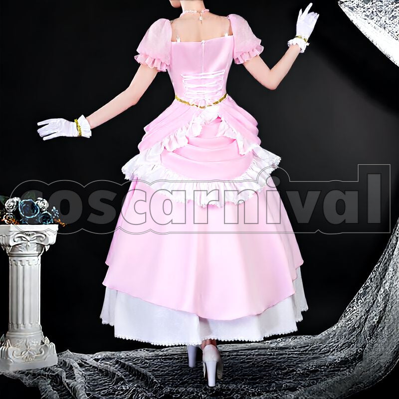 Gentildonna La dama perfetta Wedding Dress Cosplay cosplay costume from Umamusume: Pretty Derby, back view 1