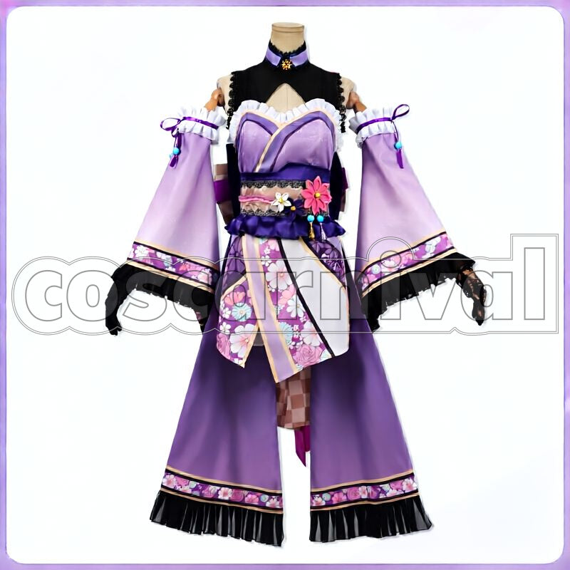 Gold City Autumn Cosmos Kimono Cosplay cosplay costume from Umamusume: Pretty Derby, front view 8