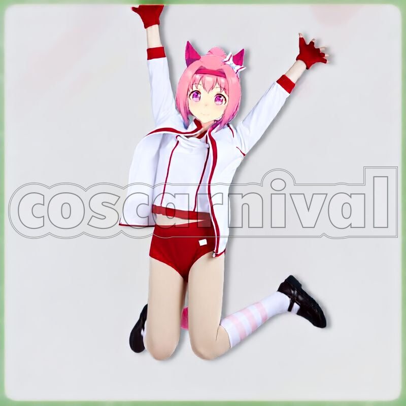 Haru Urara Race Outfit Cosplay cosplay costume from Umamusume: Pretty Derby, front view 3
