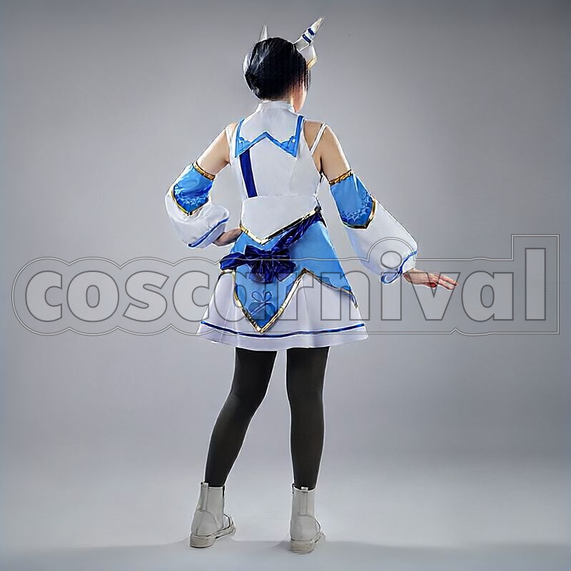 Hishi Miracle Race Outfit Cosplay cosplay costume from Umamusume: Pretty Derby, back view