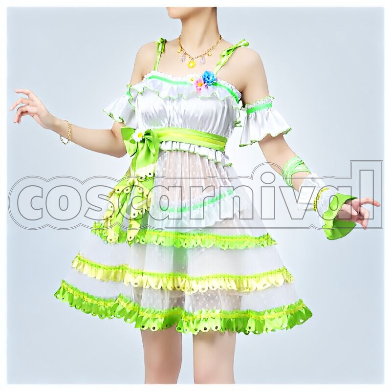 Mejiro McQueen Fair Lady of the Waves Swimsuit Cosplay cosplay costume from Umamusume: Pretty Derby, front view 1