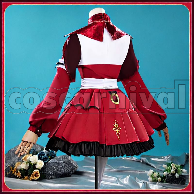 Red Desire Race Outfit Cosplay cosplay costume from Umamusume: Pretty Derby, back view
