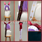 Red Desire Race Outfit Cosplay cosplay costume from Umamusume: Pretty Derby, accessory set view