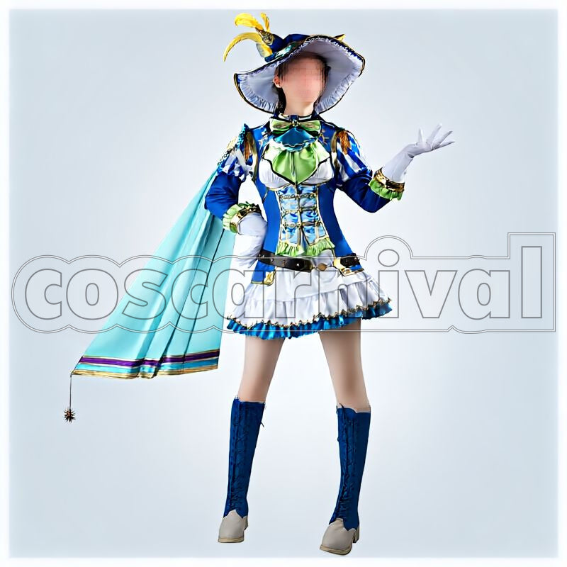 Umamusume: Pretty Derby Satono Diamond Chevalier Bleu Cosplay Costume ...