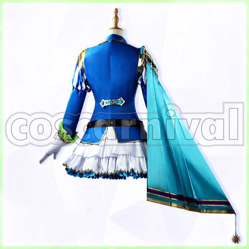 Satono Diamond Chevalier Bleu Cosplay cosplay costume from Umamusume: Pretty Derby, back view
