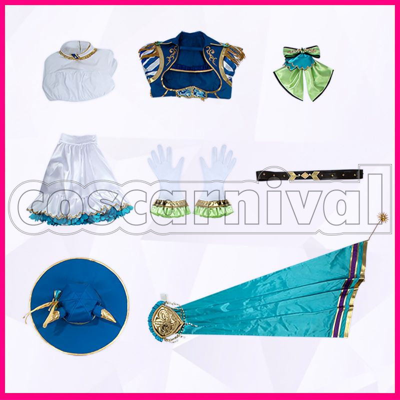 Satono Diamond Chevalier Bleu Cosplay cosplay costume from Umamusume: Pretty Derby, set view