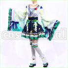 Satono Diamond Jade's Prosperity Miko Outfit Cosplay cosplay costume from Umamusume: Pretty Derby, front view 2