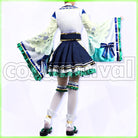 Satono Diamond Jade's Prosperity Miko Outfit Cosplay cosplay costume from Umamusume: Pretty Derby, back view
