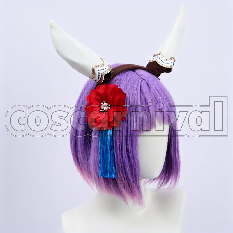 Satono Diamond Jade's Prosperity Miko Outfit Cosplay cosplay costume from Umamusume: Pretty Derby, accessory view 1