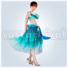 Silence Suzuka Emerald Tidings Swimsuit Cosplay cosplay costume from Umamusume: Pretty Derby, front view 1