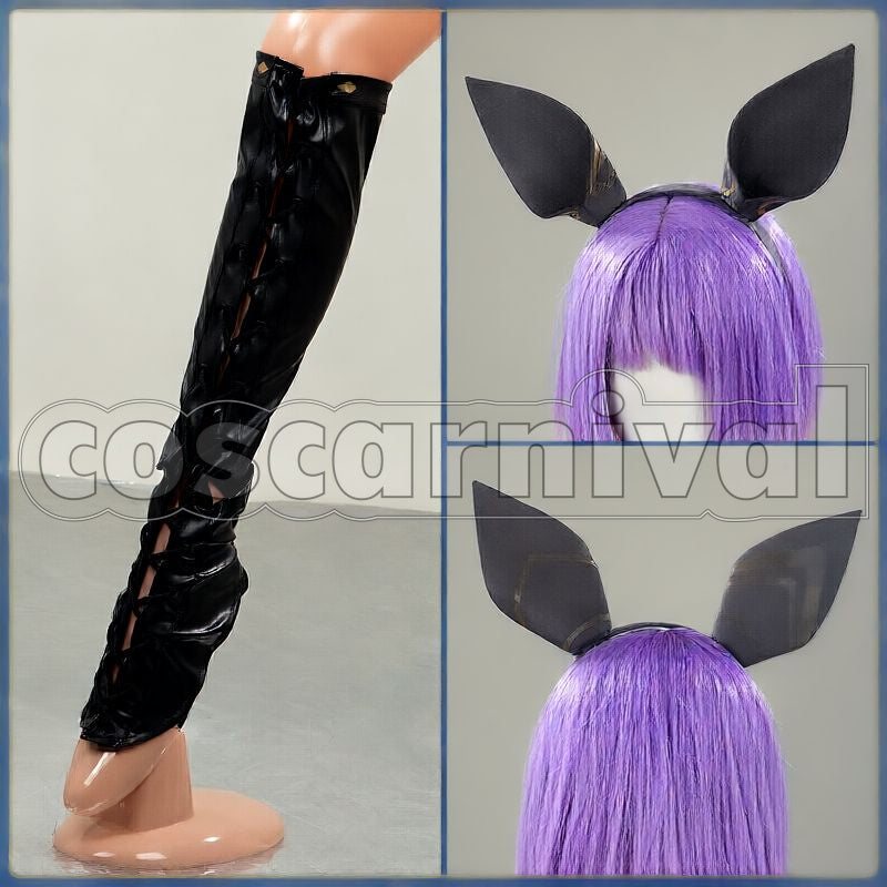 Stay Gold Race Outfit Cosplay cosplay costume from Umamusume: Pretty Derby, accessory set view