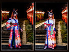 Symboli Rudolf Archer by Moonlight Kimono Cosplay cosplay costume from Umamusume: Pretty Derby, front view 3