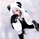Panda Hat Tail Gloves cosplay costume from Un-Go Inga, detail-1