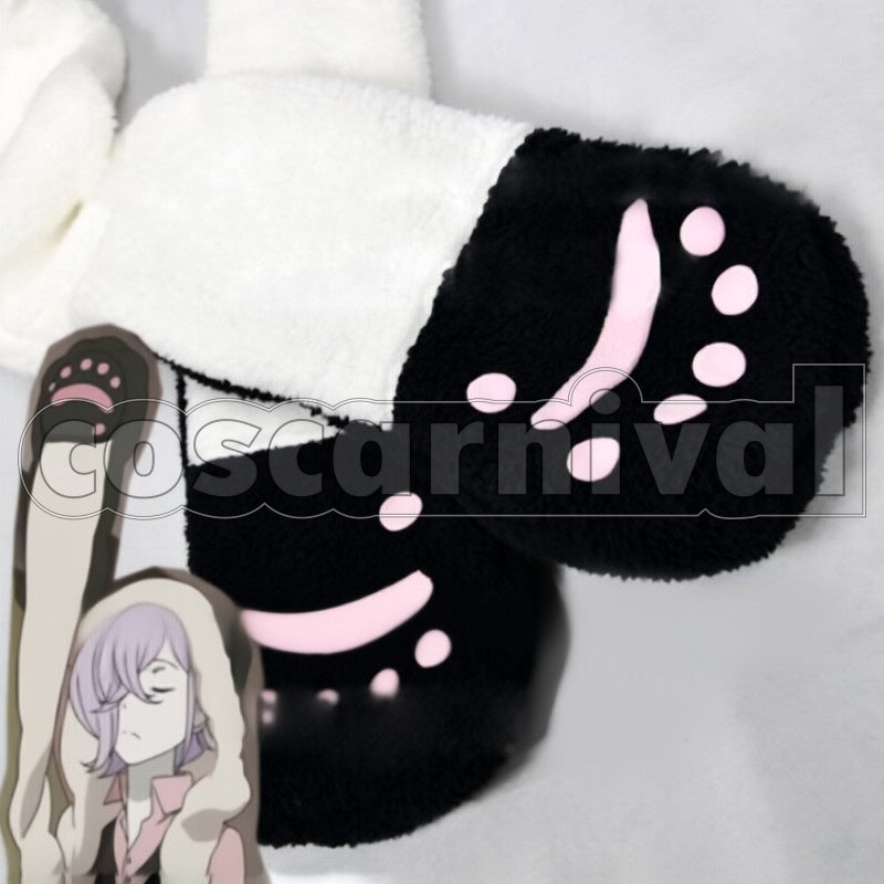 Panda Hat Tail Gloves cosplay costume from Un-Go Inga, detail-4