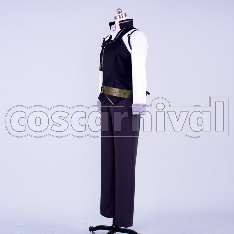 Raishin Akabane cosplay costume from Unbreakable Machine-Doll, side view 2