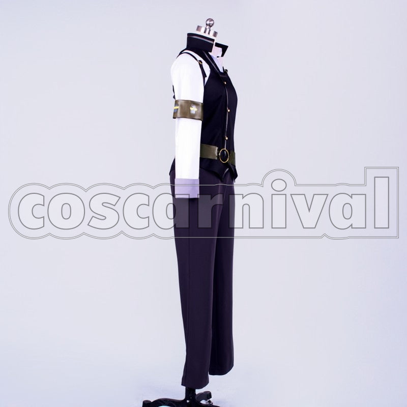 Raishin Akabane cosplay costume from Unbreakable Machine-Doll, side view 3