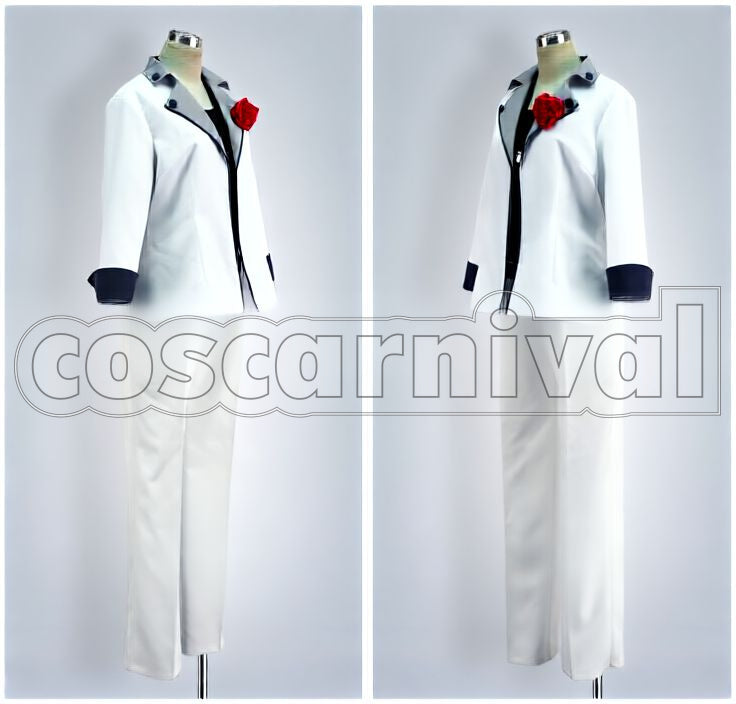 Ittoki Fan Book White Suit Cosplay cosplay costume from Uta no Prince-sama Otoya, front view 2