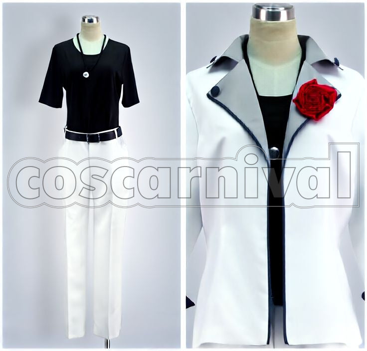 Ittoki Fan Book White Suit Cosplay cosplay costume from Uta no Prince-sama Otoya, front view 3