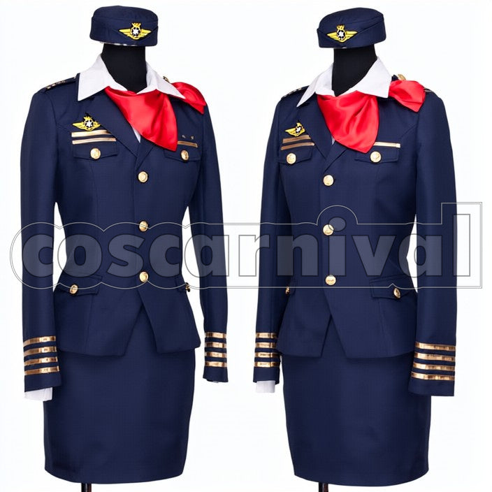 Shining Airlines Ringo Tsukimiya cosplay costume from Uta no Prince-sama, front view 2