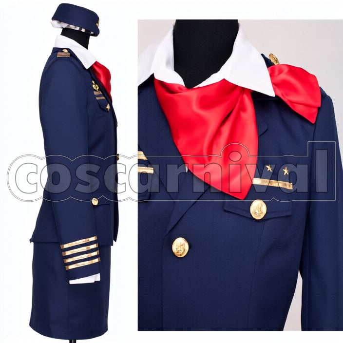 Shining Airlines Ringo Tsukimiya cosplay costume from Uta no Prince-sama, side view
