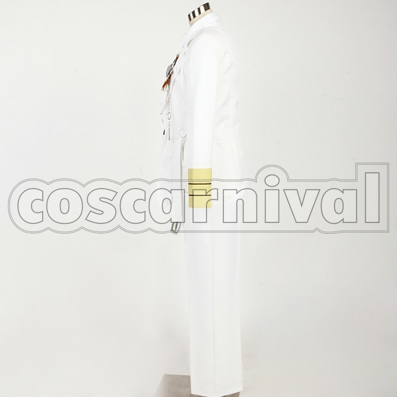 Maji LOVE 2000 White Badge Natsuki Shinomiya cosplay costume from Uta no Prince-sama, side view 2
