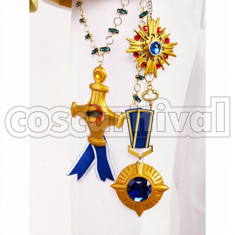 Maji LOVE 2000 White Badge Ren Jinguji cosplay costume from Uta no Prince-sama, detail-1