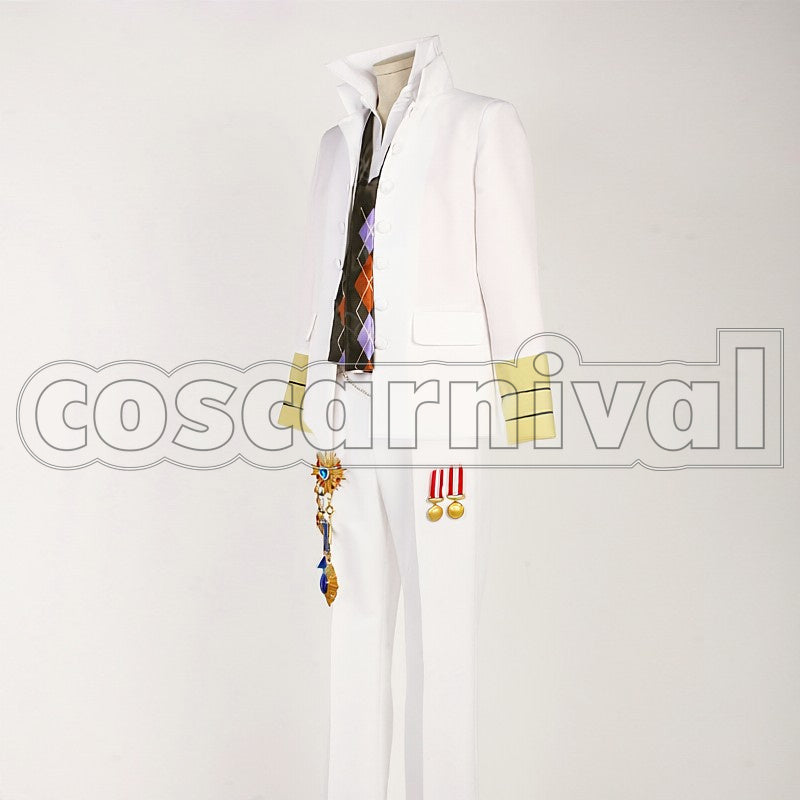 Maji LOVE 2000 White Badge Ren Jinguji cosplay costume from Uta no Prince-sama, side view