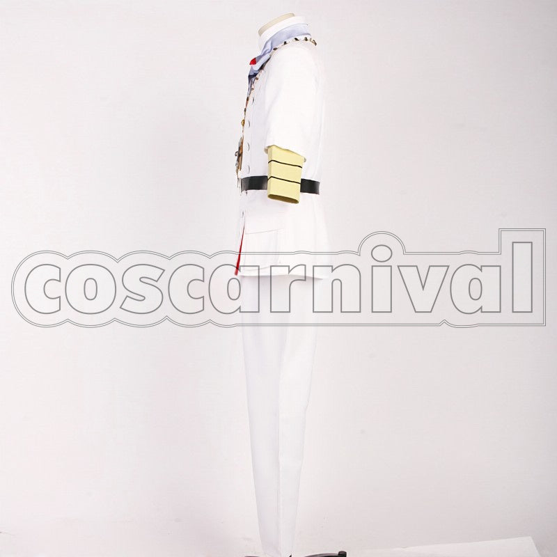 Maji LOVE 2000 White Badge Sho Kurusu cosplay costume from Uta no Prince-sama, side view
