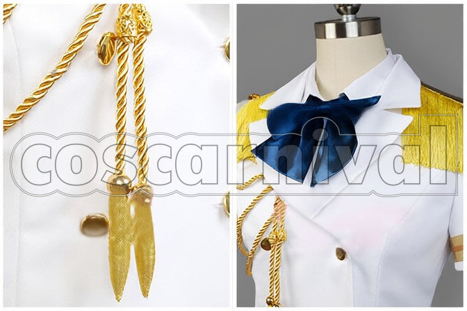 Maji LOVE 2000 Haruka Nanami White Military cosplay costume from Uta no Prince-sama, detail-2