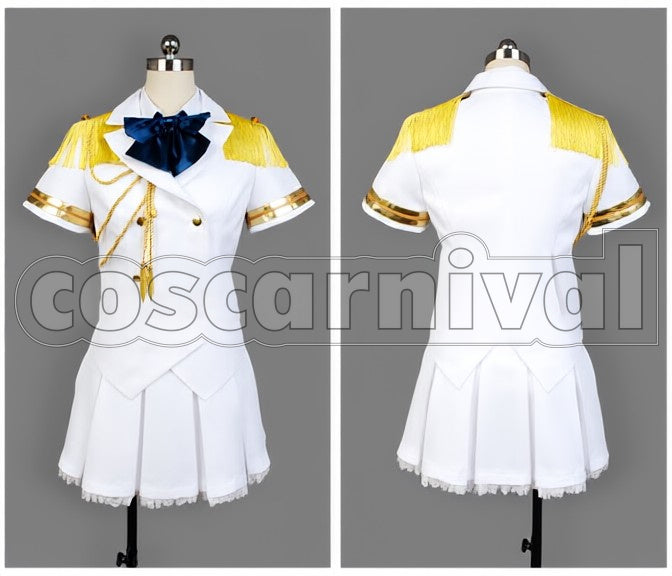 Maji LOVE 2000 Haruka Nanami White Military cosplay costume from Uta no Prince-sama, front view
