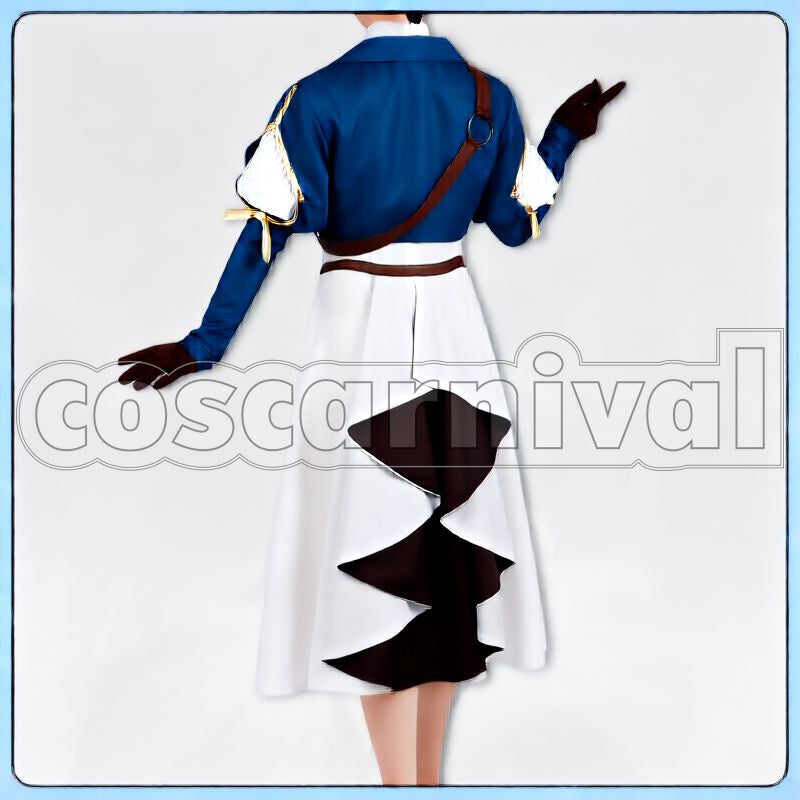 Cosplay cosplay costume from Violet Evergarden, back view