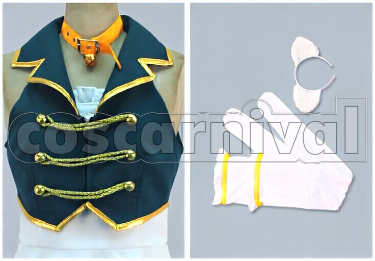 Aa, Subarashiki Nyansei Cosplay cosplay costume from Vocaloid GUMI, set view