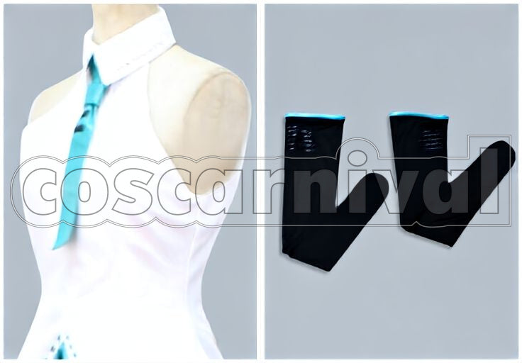 Miku Lat-style Cosplay cosplay costume from Vocaloid Hatsune, set view