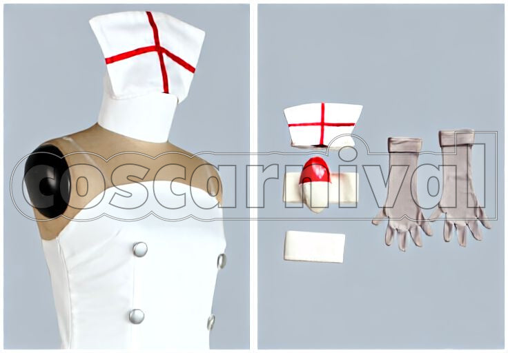 Miku Project DIVA 2nd Spacy Nurse Cosplay cosplay costume from Vocaloid Hatsune, set view