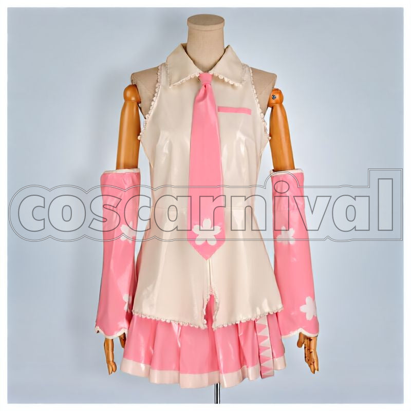 Miku Sakura Miku Cosplay cosplay costume from Vocaloid Hatsune, front view 1