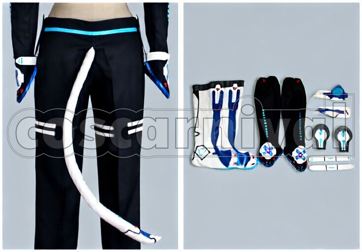 Project DIVA 2nd Neko Cyber Cosplay cosplay costume from Vocaloid KAITO, set view