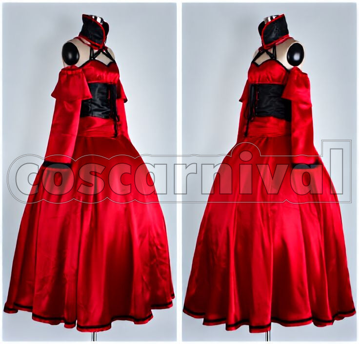 Evil Food Eater Conchita Cosplay cosplay costume from Vocaloid MEIKO, front view 2