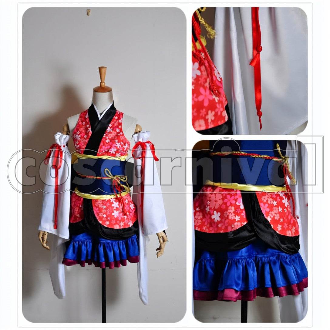 Hana no Mai GUMI cosplay costume from Vocaloid, front view 2